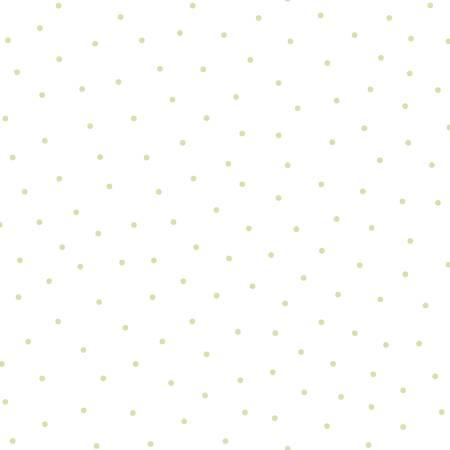 Kimberbell Basic Flannel - White/Soft Green Small Dot - MASF8210 FLAN WG