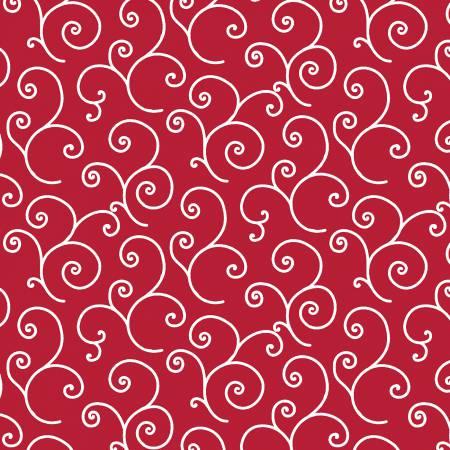 Kimberbell Basics - Red Scroll # 8243M-R