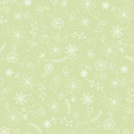 Kimberbell Basics Flannel - Soft Green Swirl Floral - MASF8261 FLAN G2