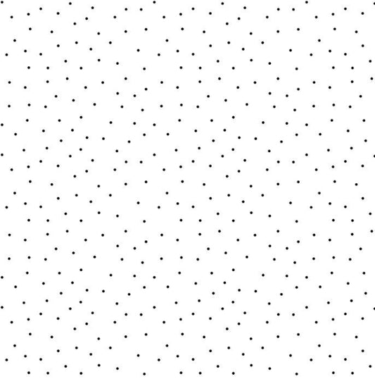 Kimberbell White W/Tiny Black Dots - MAS8210-W