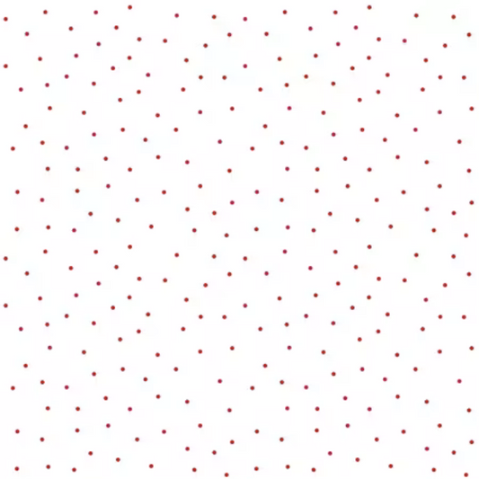 Kimberbell White W/Tiny Red Dots - MAS8210-WR