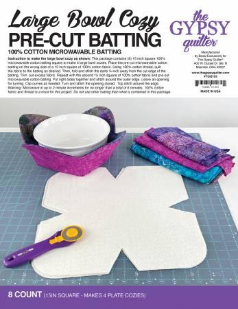 Large Bowl Cozy Pre-Cut Batting - TGQ103