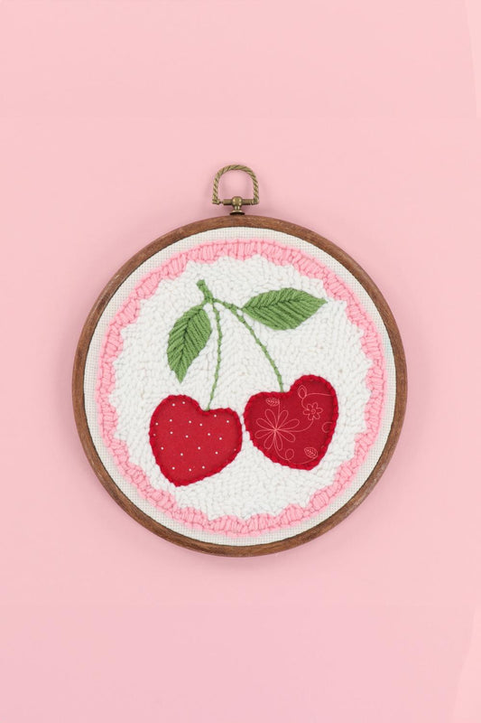 Life is Cherry Sweet Punch Needle Kit