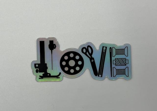 Love Sticker - Holographic