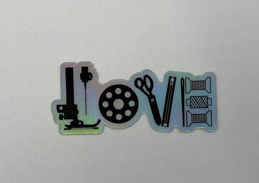 Love Sticker - Holographic