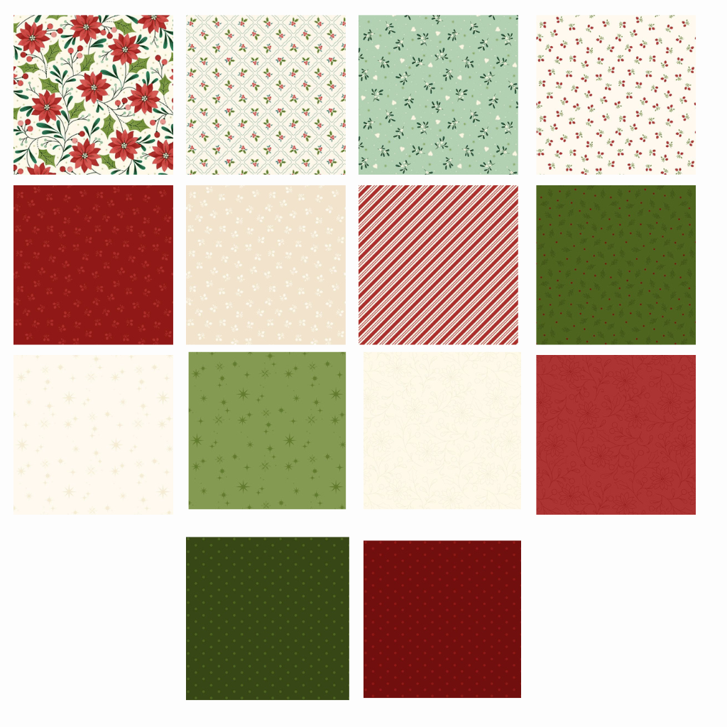 Make It Merry Fat Quarter Insurance Bundle - 14 Pack