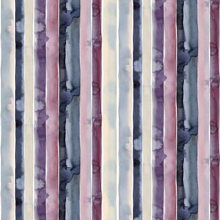 Meadow At Dusk Watercolor Stripe - MDUS05539-MU