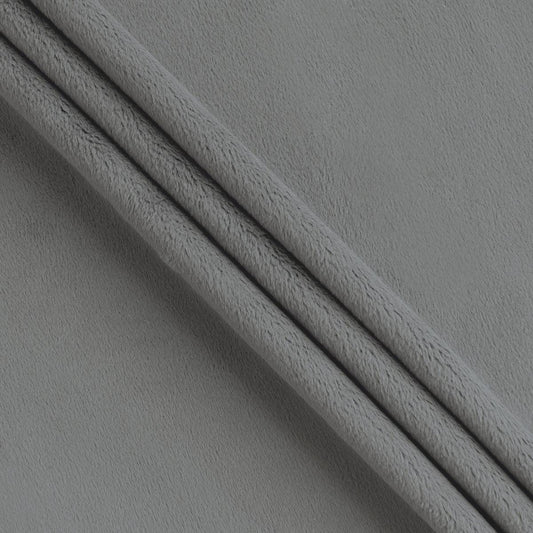 Minky Red Pine Solid Charcoal - 90" - RPM/90 CHA