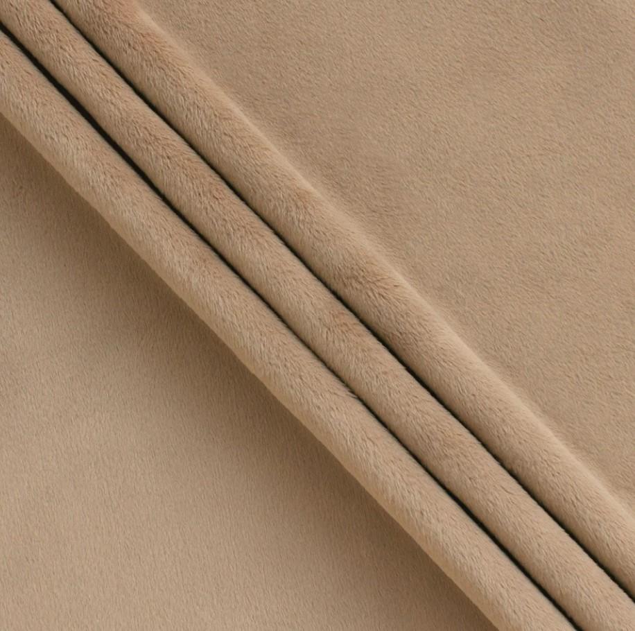 Minky Red Pine Solid Taupe - 90"