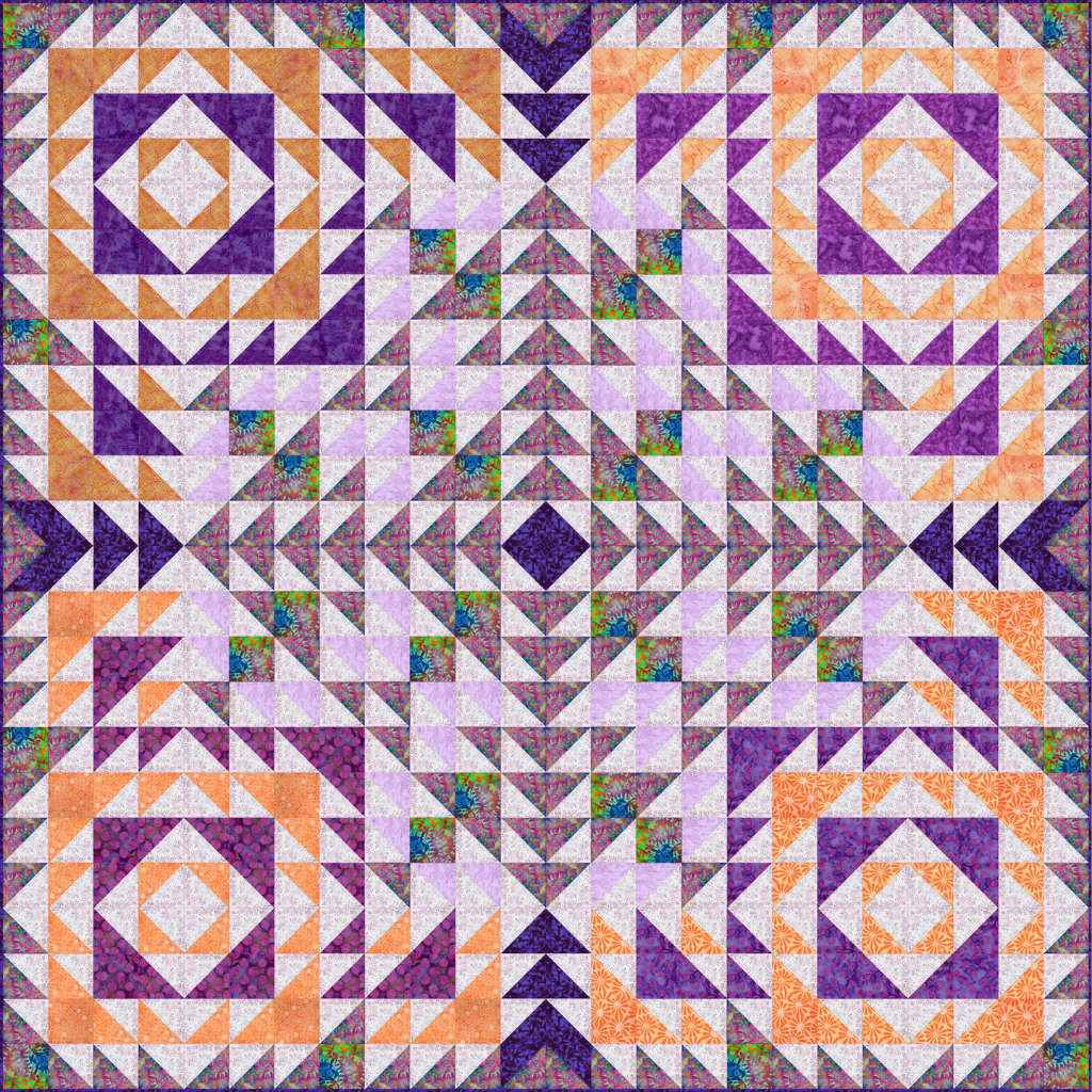 Mosaic Courtyard Block of the Month - Full Kit - Pre-Order