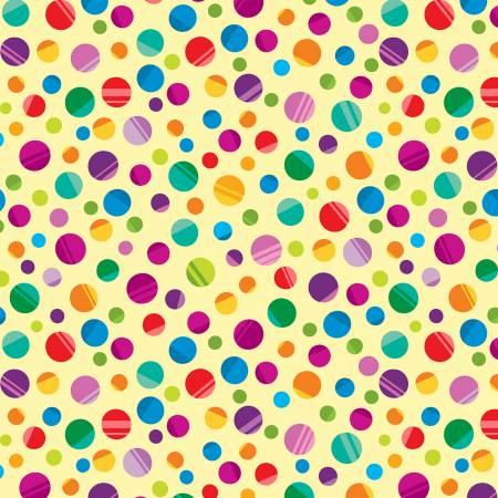 My Silly Monsters ABCs - Yellow Multi Dots # 3540-33