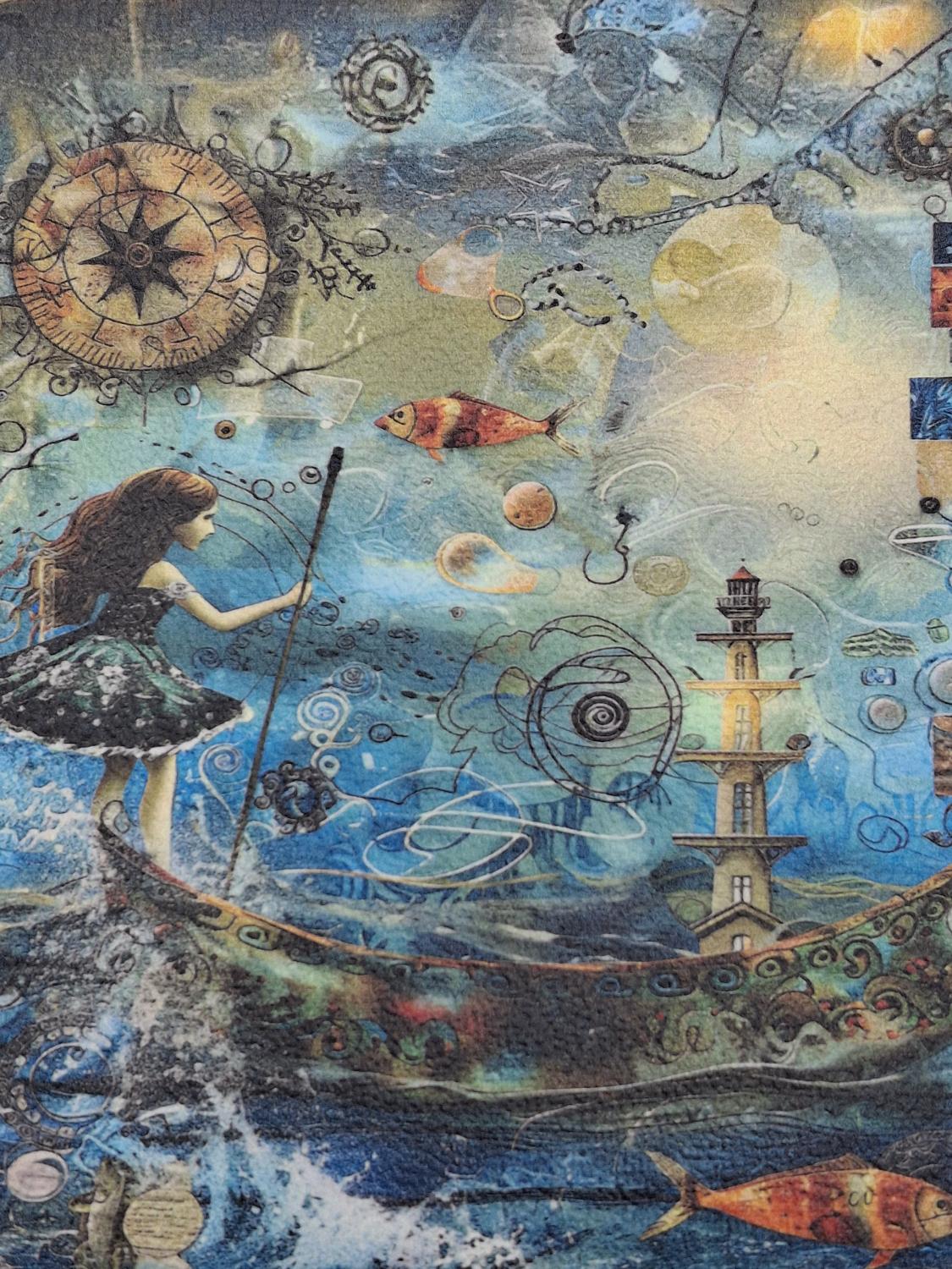 Ocean Dreams Gift Card & Chapstick Holder - Mariner's Compass