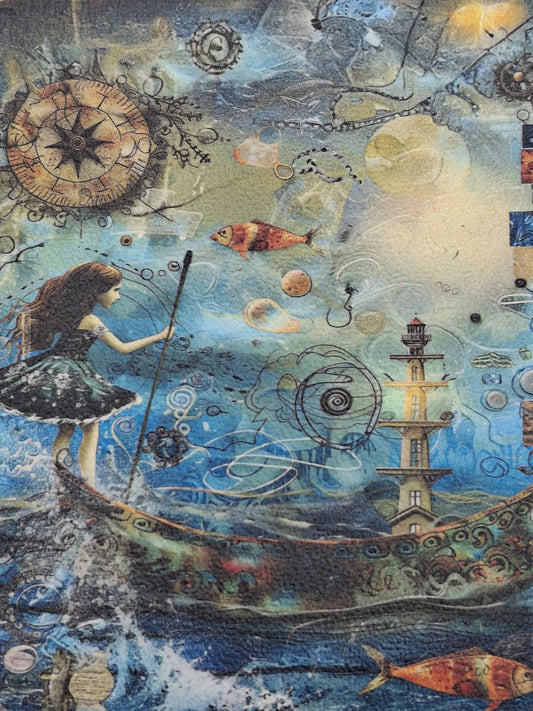 Ocean Dreams Gift Card & Chapstick Holder - Mariner's Compass