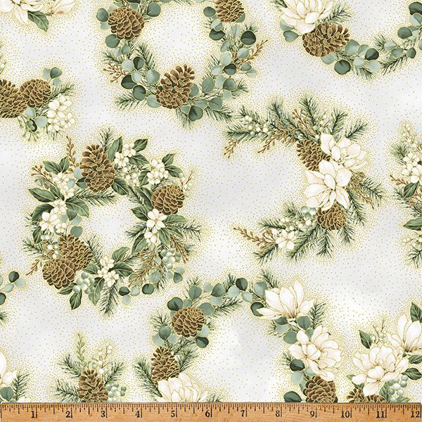 Ornament Grove - Light Gray/Gold - 27803-674