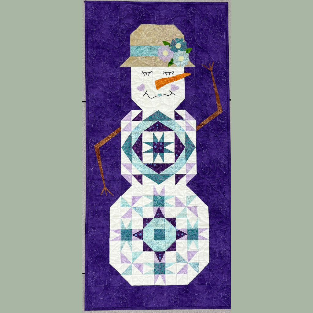 Patchwork Snowman Wallhinging Quilt Kit