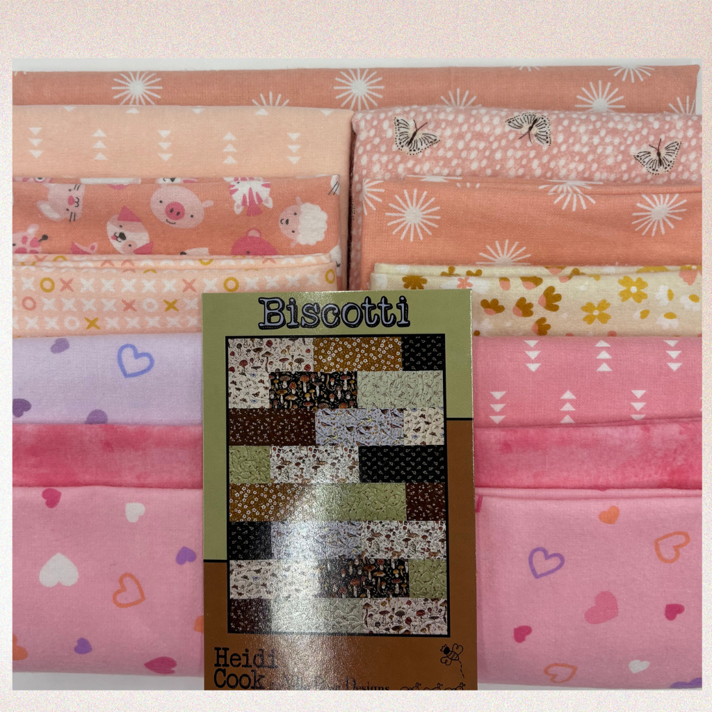 Peach Biscotti Lap Quilt Kit