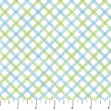 Peas in a Pod Flannel - Green/Blue - F29038-41