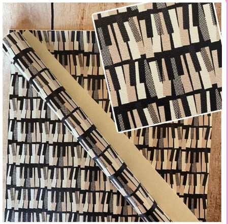 Piano Keys Printed Vinyl 12x53"