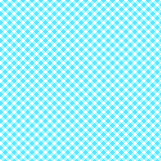 Playtime Flannel - Bias Gingham - Aqua - MASF10691-Q