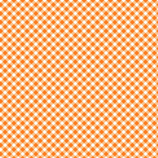 Playtime Flannel - Bias Gingham - Orange - MASF10691-O