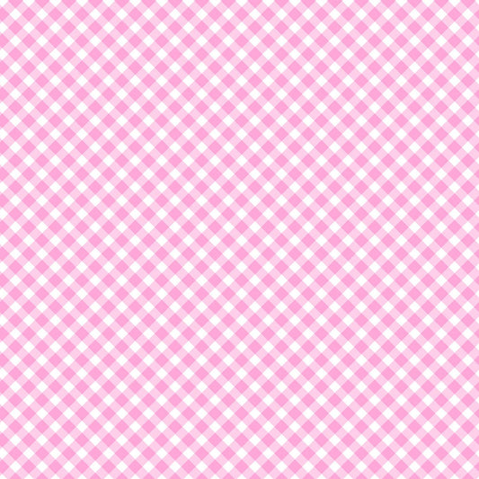 Playtime Flannel - Bias Gingham - Pink - MASF10691-P