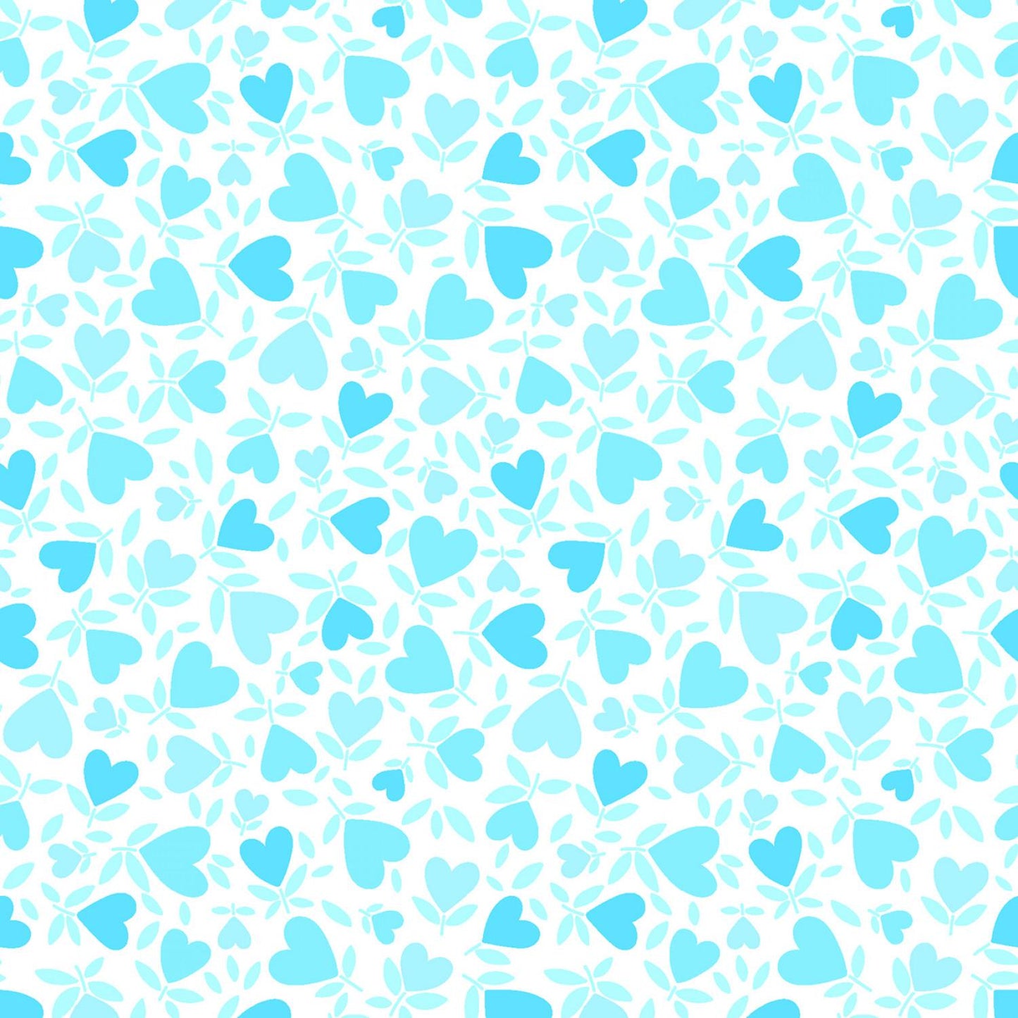 Playtime Flannel - Hearts - Aqua - MASF10693-Q