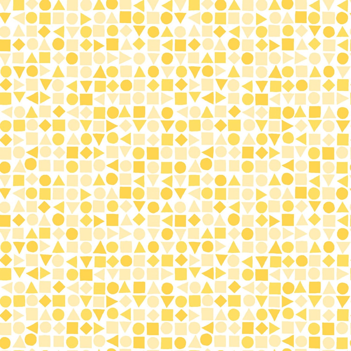 Playtime Flannel - Shapes - Yellow - MASF10694-S