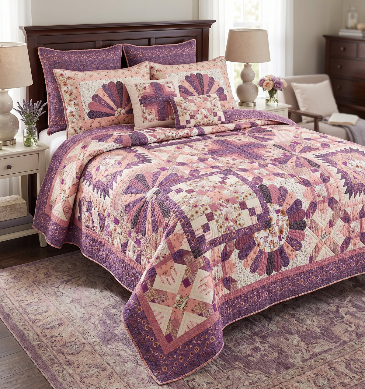 Plum Blossom Block of the Month - Full Kit Deposit - Starts end of June 2027
