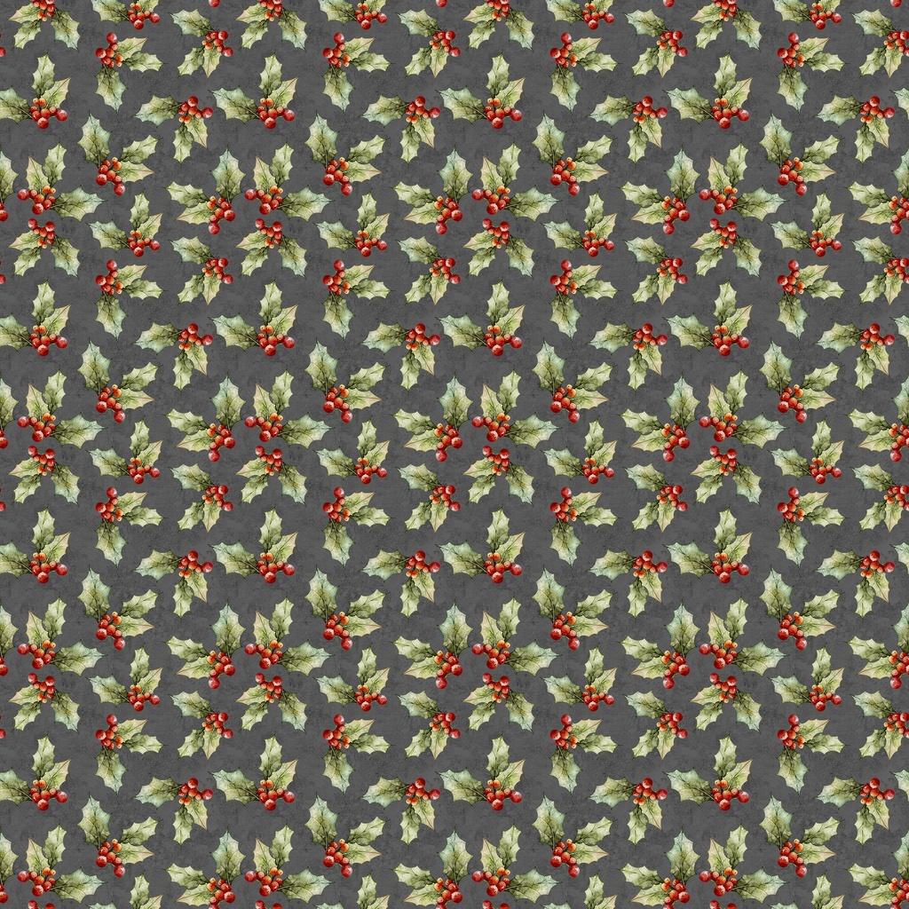 Poinsettia Radiance - Holly Toss - Gray - LMW110-9-763
