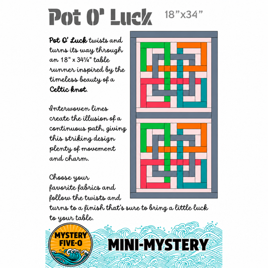 Pot O' Luck Table Runner Pattern - Downloadable