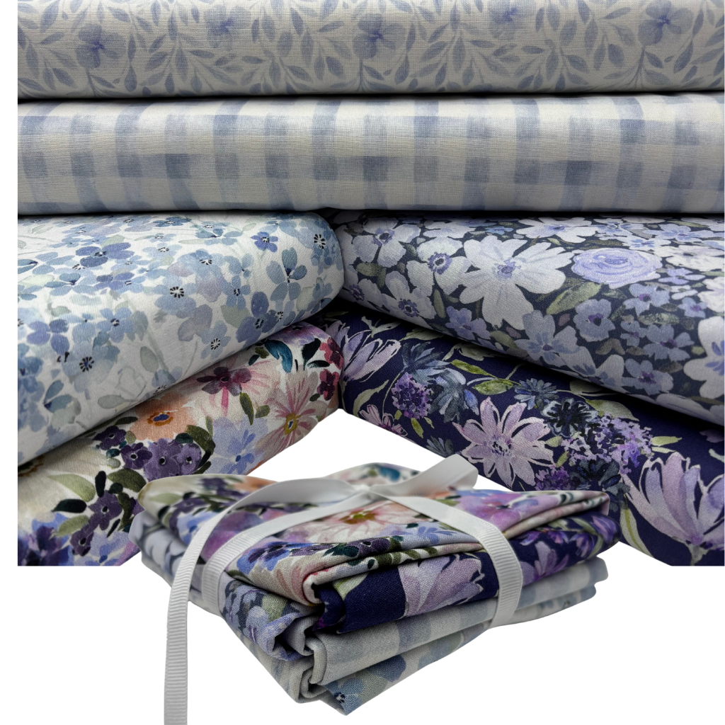 Primavera Purple Paisley Fat Quarter Bundle - 6 pack