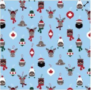Purely Canadian Flannel - Ornaments - 22573-63 Sky