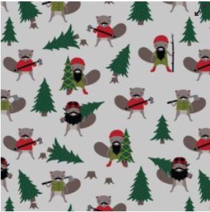 Purely Canadian Flannel - Tree Cutting - 22576-357 Titanium