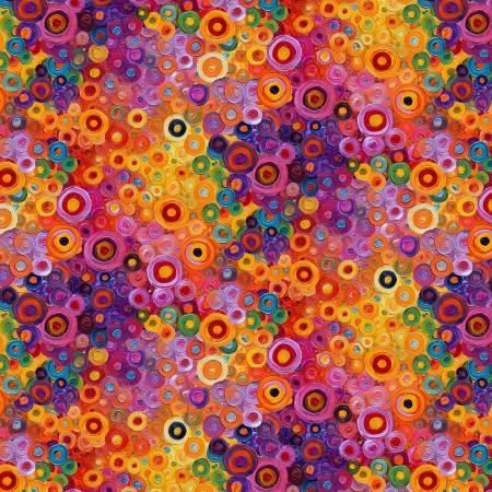 Purrfect Patchwork Cats - Bright Artisan Geo Dot - CD4253-Bright