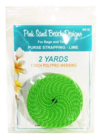 Purse Strapping 1in x 2 yds Lime # PSB515