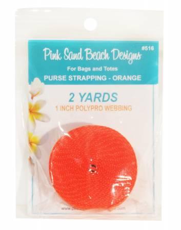 Purse Strapping 1in x 2 yds Orange # PSB516