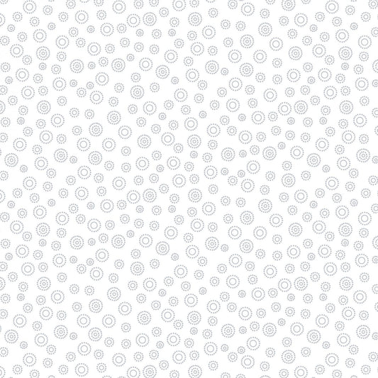 Quilter's Flour 6 - White on White Dots in Dots # 1686-01W