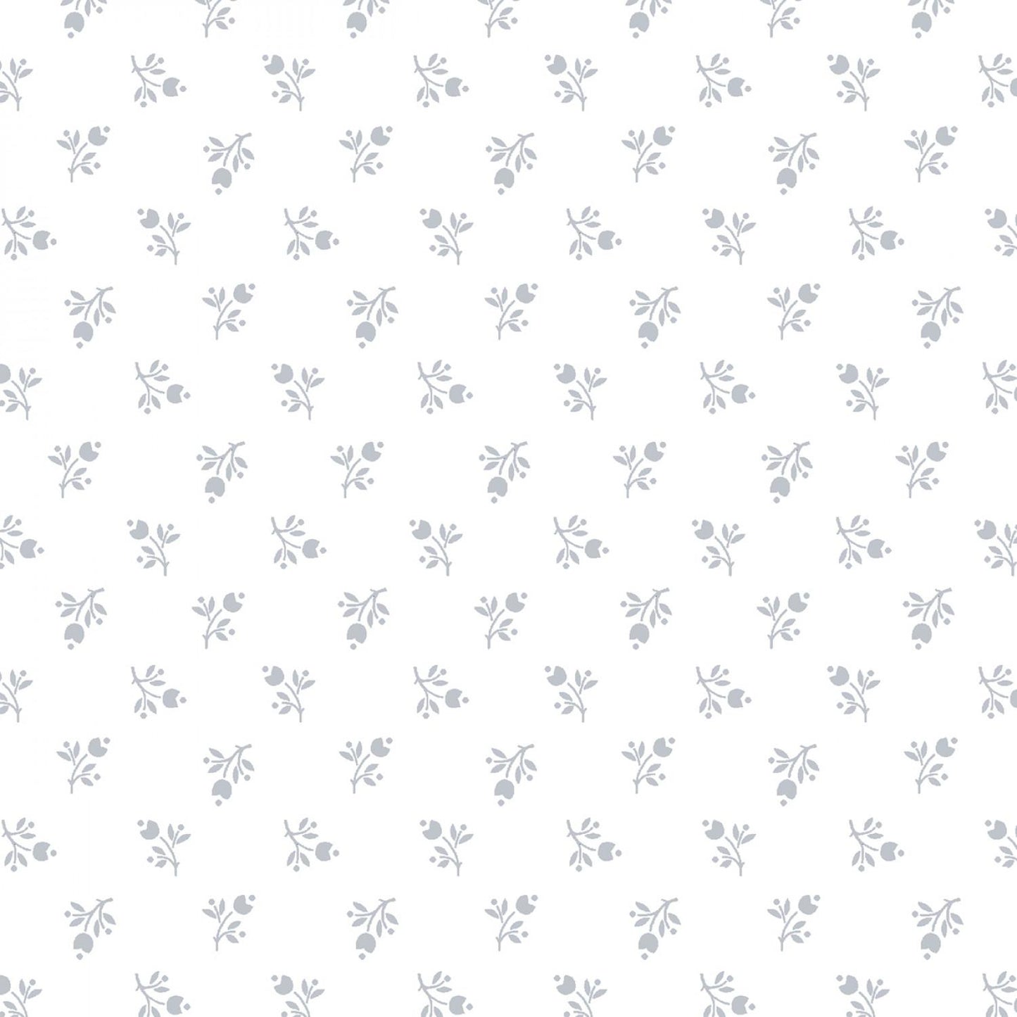 Quilter's Flour 6 - White on White Small Buds # 1694-01W