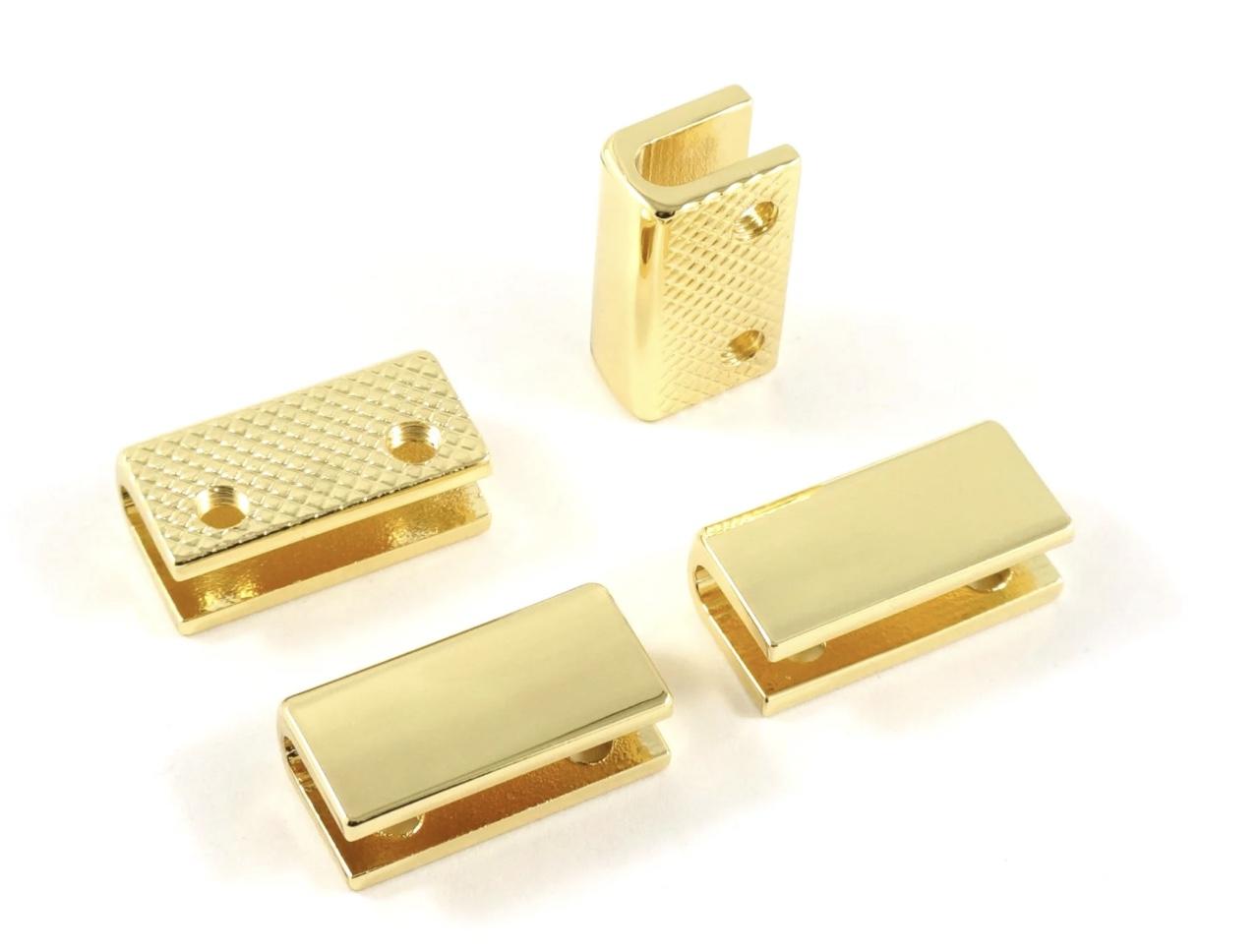 Rectangular Strap End Cap 3/4" - Gold - EBCAP-6GO
