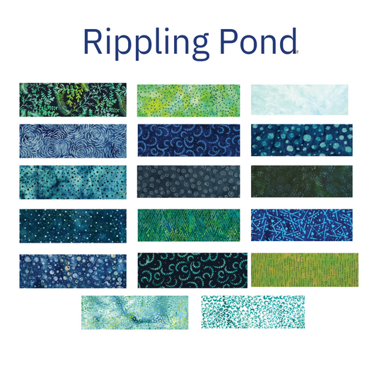Rippling Pond Block of the Month - Fat Quarter Insurance Bundle