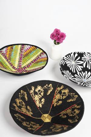Round Fabric Art Bowls # 11506