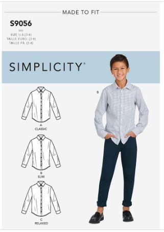 SIMPLICITY S9056 Boys' Shirt - SS9056K5