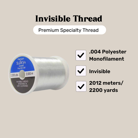 SULKY Invisible Thread 2012m (2200 yd)- Clear - 42322001