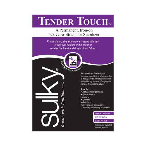 SULKY Tender Touch Stabilizer- White - 50 x 91cm pkg (20″ x 36″)
