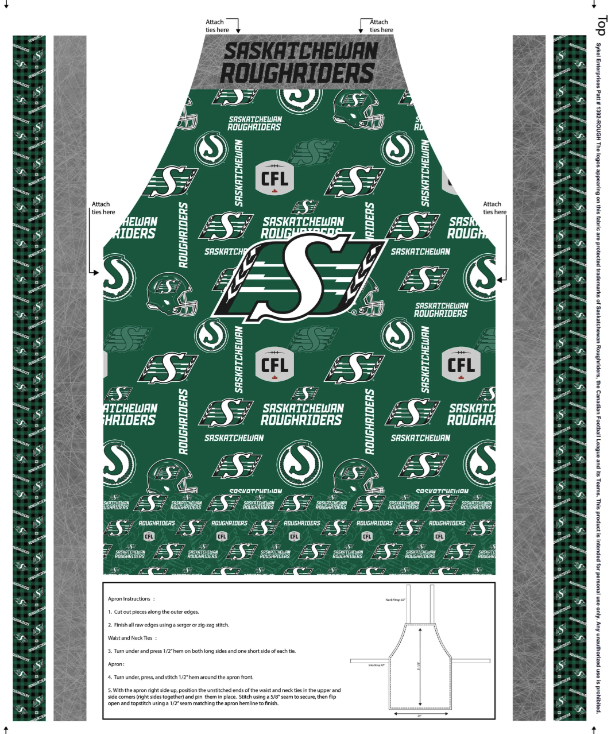 Saskatchewan Roughriders Panel - 1379Rough