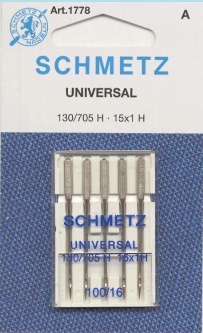 Schmetz Universal Machine Needle Size 16/100 # 1778 - 705HUC-100