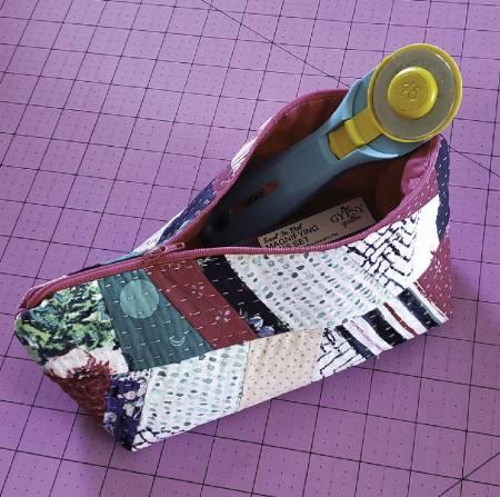 Scrap Tape Zip Pouch # CLPCRM004