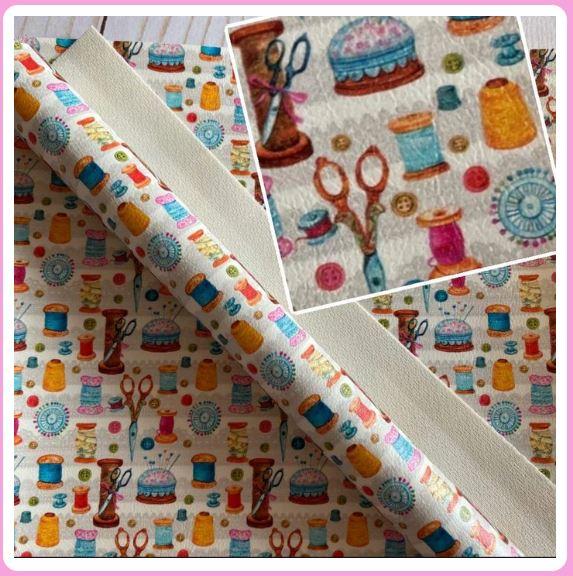 Sewing On White Printed Vinyl