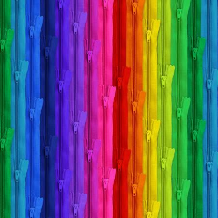 Sewing Room Zippers - Bright Zipper Stripe - CD3203-Bright