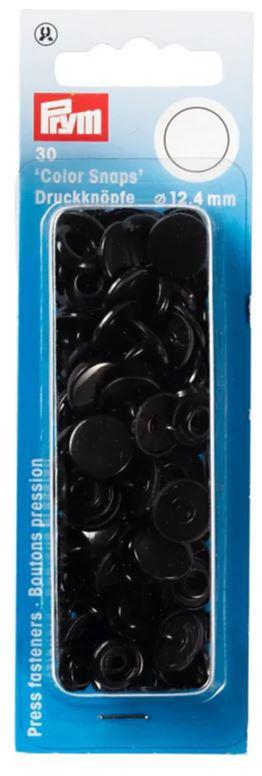 Snaps Non Sew Color 12.4mm - Black - 393105